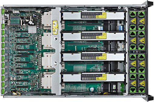 Сервер Fujitsu Primergy RX4770 M2 в открытом состоянии
